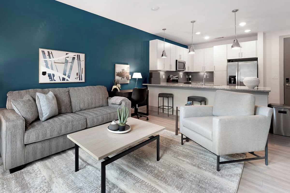 Apartment, 1 Bedroom | Living area | TV
