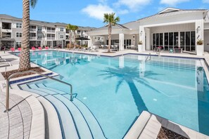 Outdoor pool, free pool cabanas