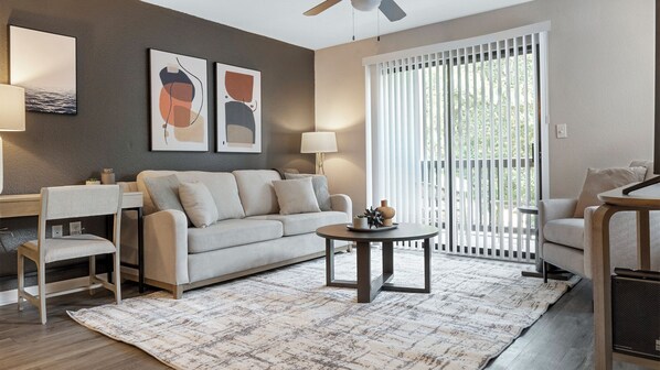 Apartment, 2 Bedrooms | Living area