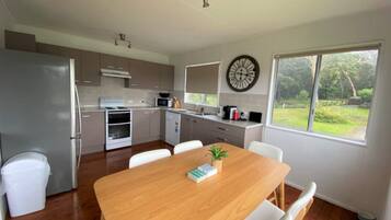 Microwave, stovetop, dishwasher, toaster