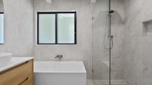 Shower, hair dryer
