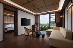 Suíte, 1 cama King, para não fumantes, vista para o rio