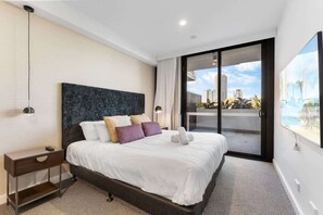 2 bedrooms, iron/ironing board, travel crib, WiFi