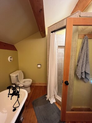 淋浴设施、毛巾、肥皂、卫生纸