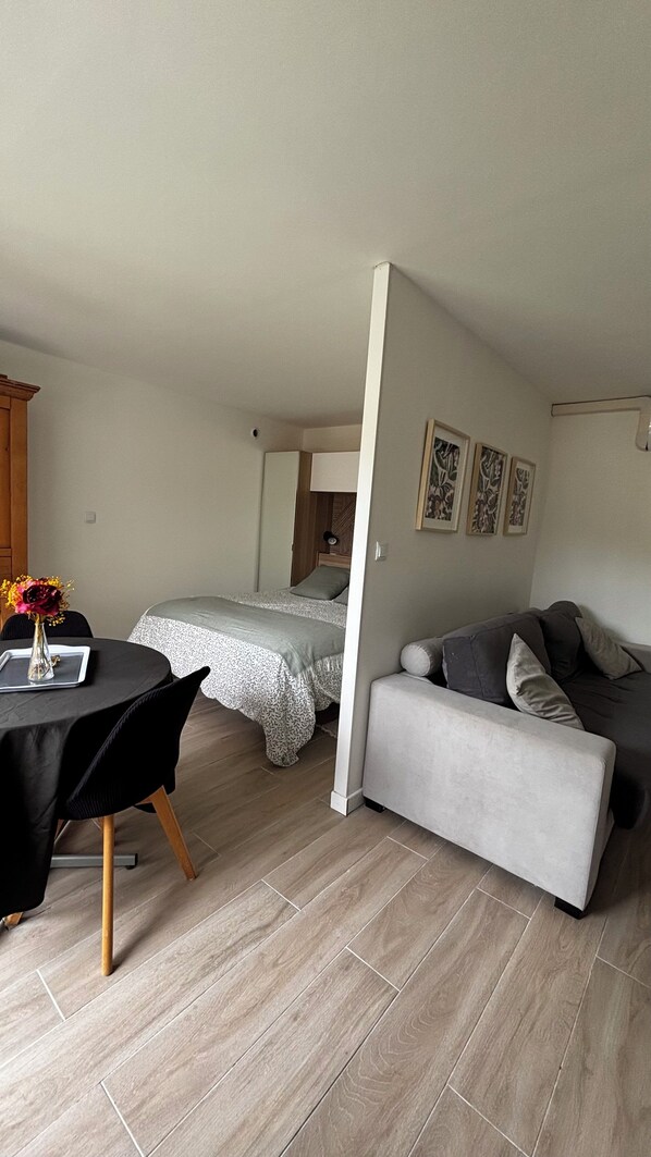 Interior - Fully equipped studio with terrace and parking - quiet, comfortable, convenient location (Cagnes-sur-Mer)