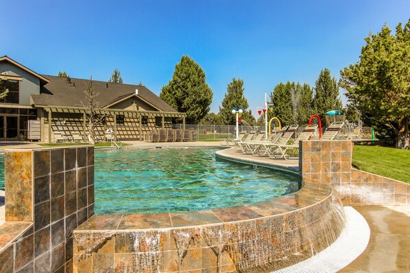 Indoor pool, a heated pool
