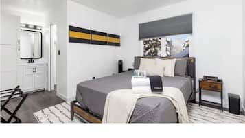 2 habitaciones, tabla de planchar con plancha, wifi y ropa de cama