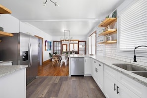 Microwave, oven, stovetop, dishwasher