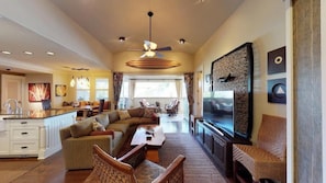 Villa, Terrasse, Meerblick | Wohnbereich