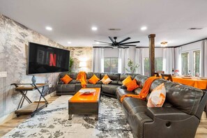 Smart TV, video games, table tennis, books