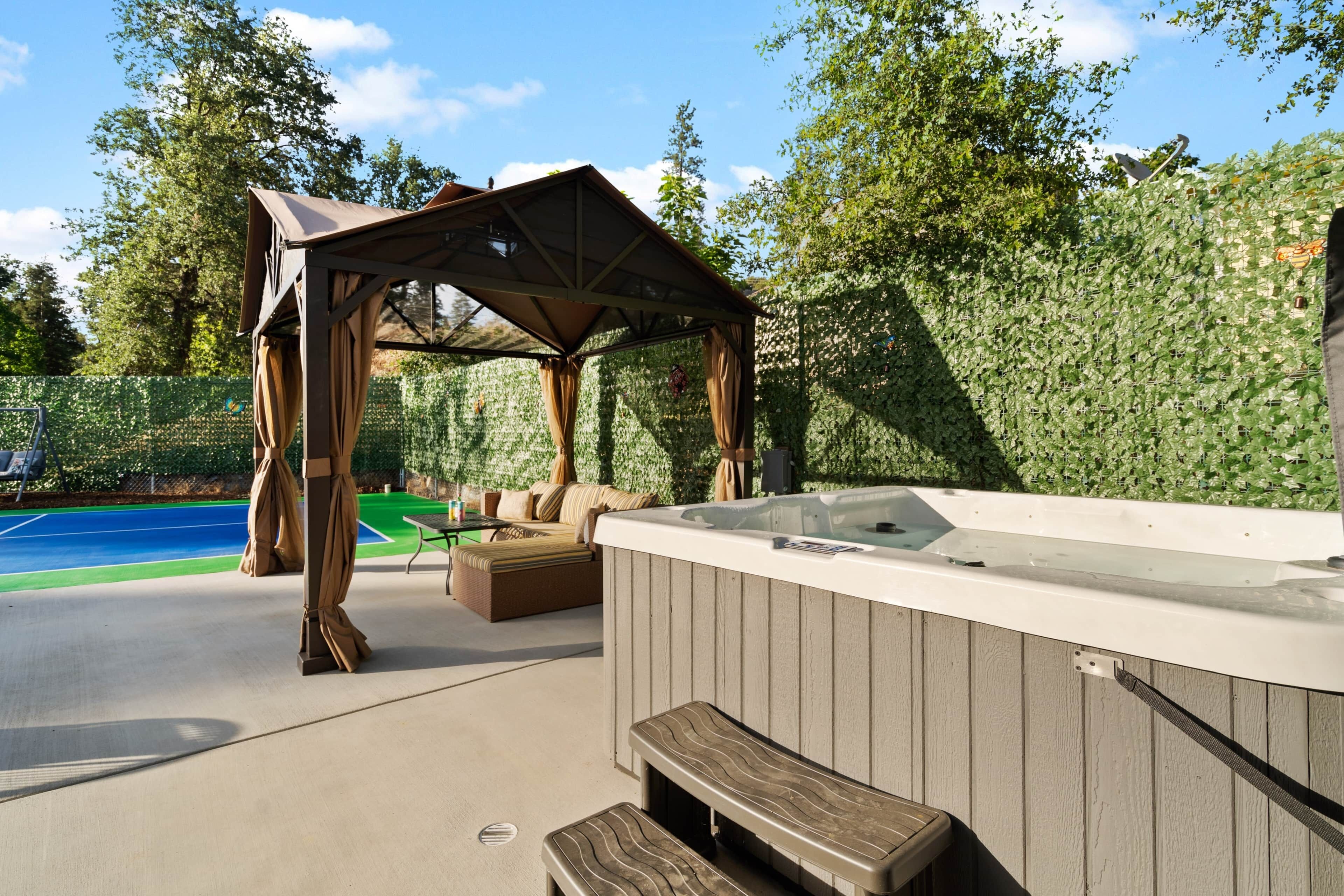 Idromassaggio all'aperto