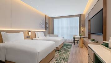 Premium Room, 2 Double Beds | Egyptian cotton sheets, premium bedding, down comforters
