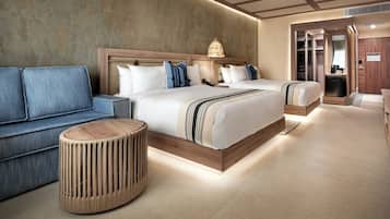 Habitación Premium, 2 camas Queen size | Ropa de cama de alta calidad y caja de seguridad en la habitación