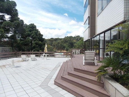 Terrace/patio. Apartamento dos Pássaros - Mirante