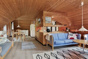 Flat-screen TV, DVD player