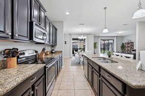 Fridge, microwave, oven, stovetop - Near Parks~Private Heated Pool~Resort Access~Games (Kissimmee)