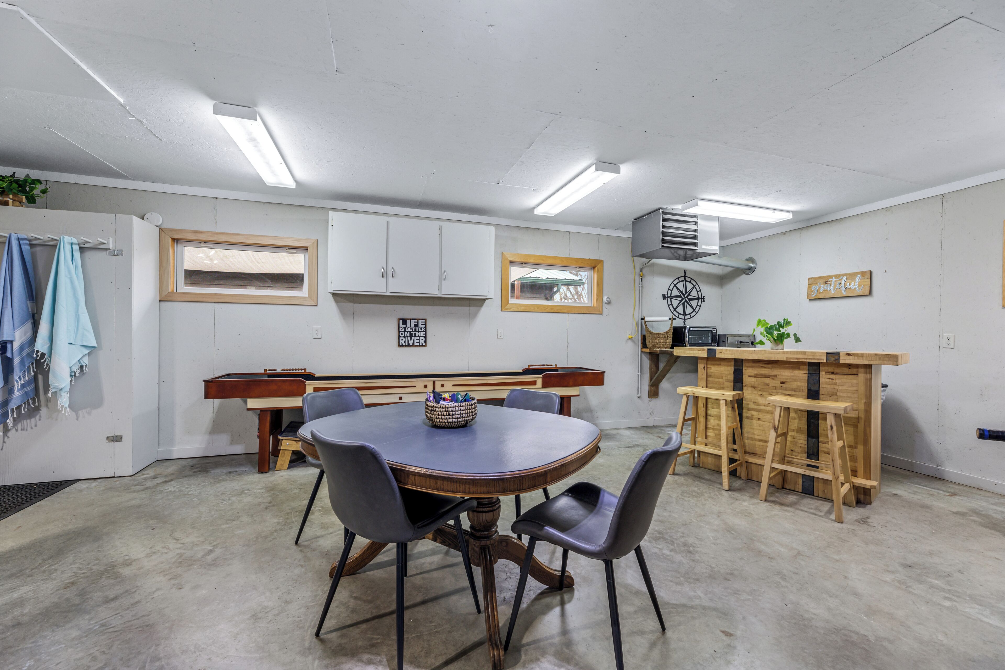 garage entertainment space