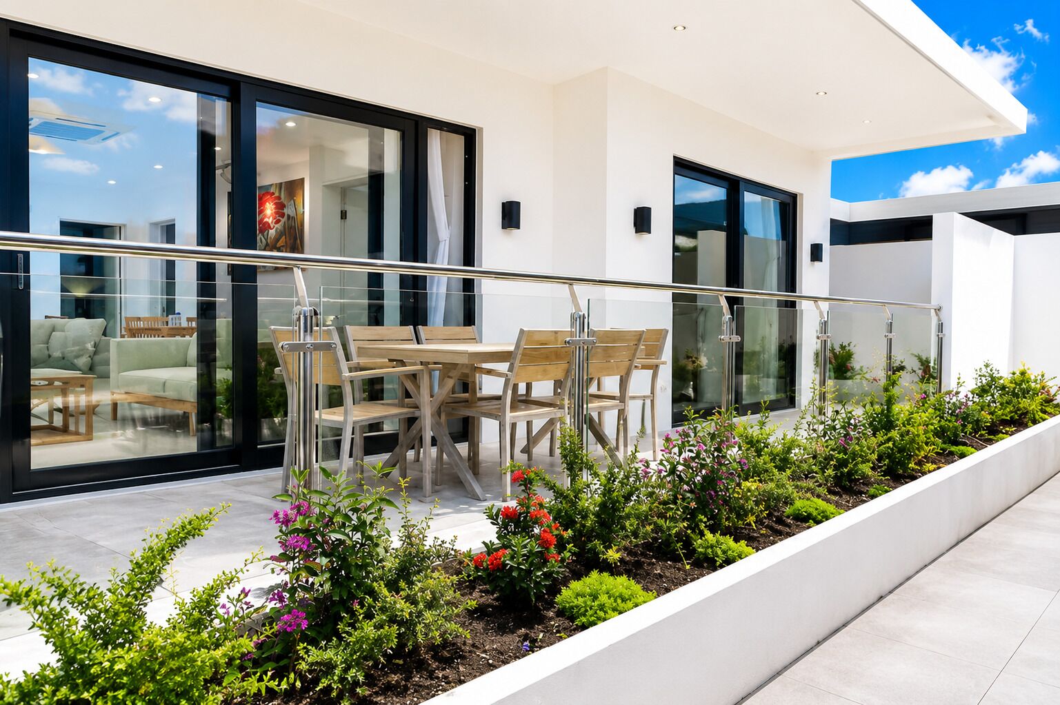Leilighet – superior, røyk, privat bad | Terrasse/patio