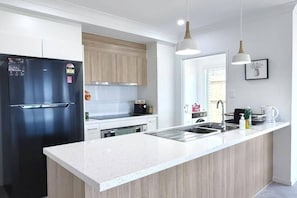 Microwave, oven, stovetop, dishwasher