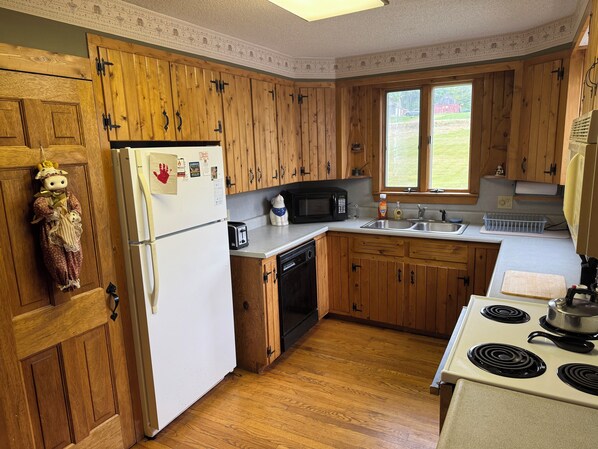 Microwave, oven, stovetop, dishwasher