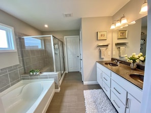 Hair dryer, towels, soap, toilet paper - Stunning + Spacious Family-Friendly Retreat (Tipp City)