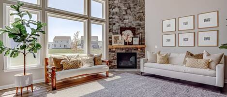 Télévision, cheminée