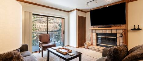 TV connectée, cheminée