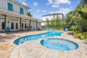 A heated pool