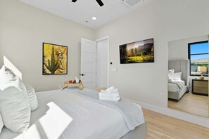 4 bedrooms, iron/ironing board, travel cot, free WiFi