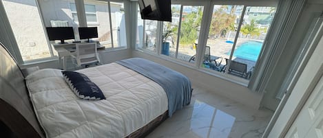 3 bedrooms, iron/ironing board, travel cot, WiFi