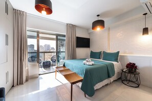 1 室のベッドルーム、アイロン / アイロン台、WiFi、ベッドシーツ