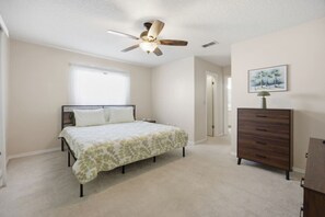 3 bedrooms, iron/ironing board, travel cot, WiFi