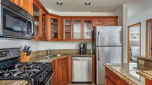 Microwave, oven, stovetop, dishwasher