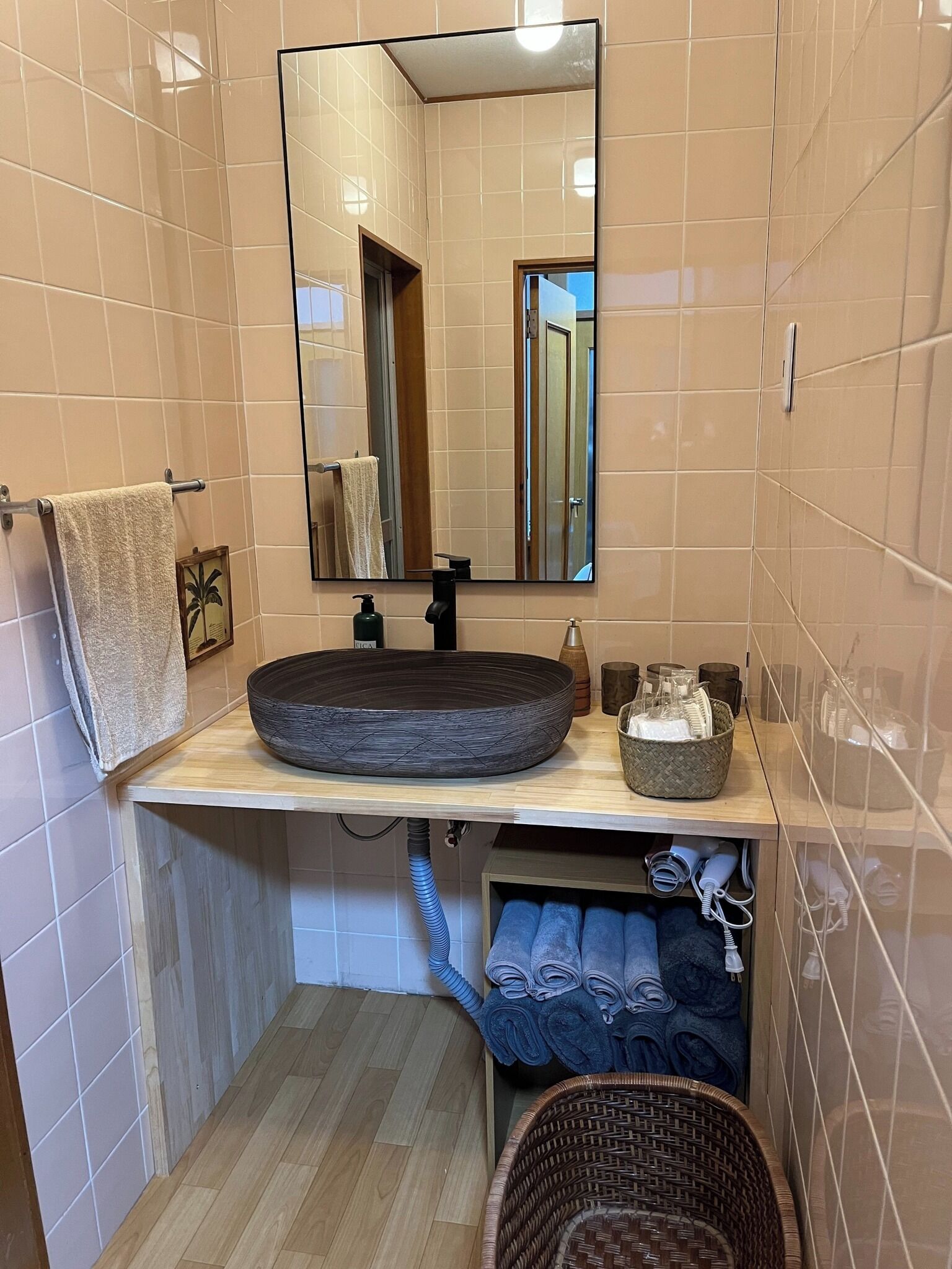 Haartrockner, Handtücher