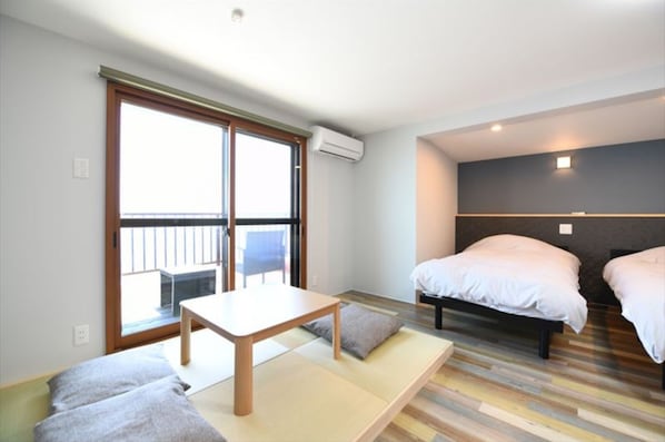 Desk, free WiFi, bed sheets