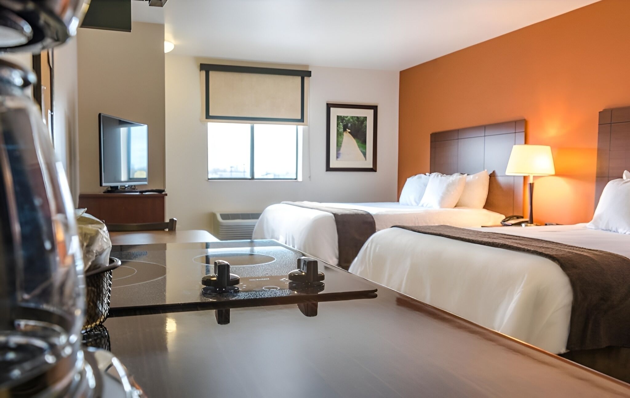 Stretch out in a roomy studio layout made for longer stays.
