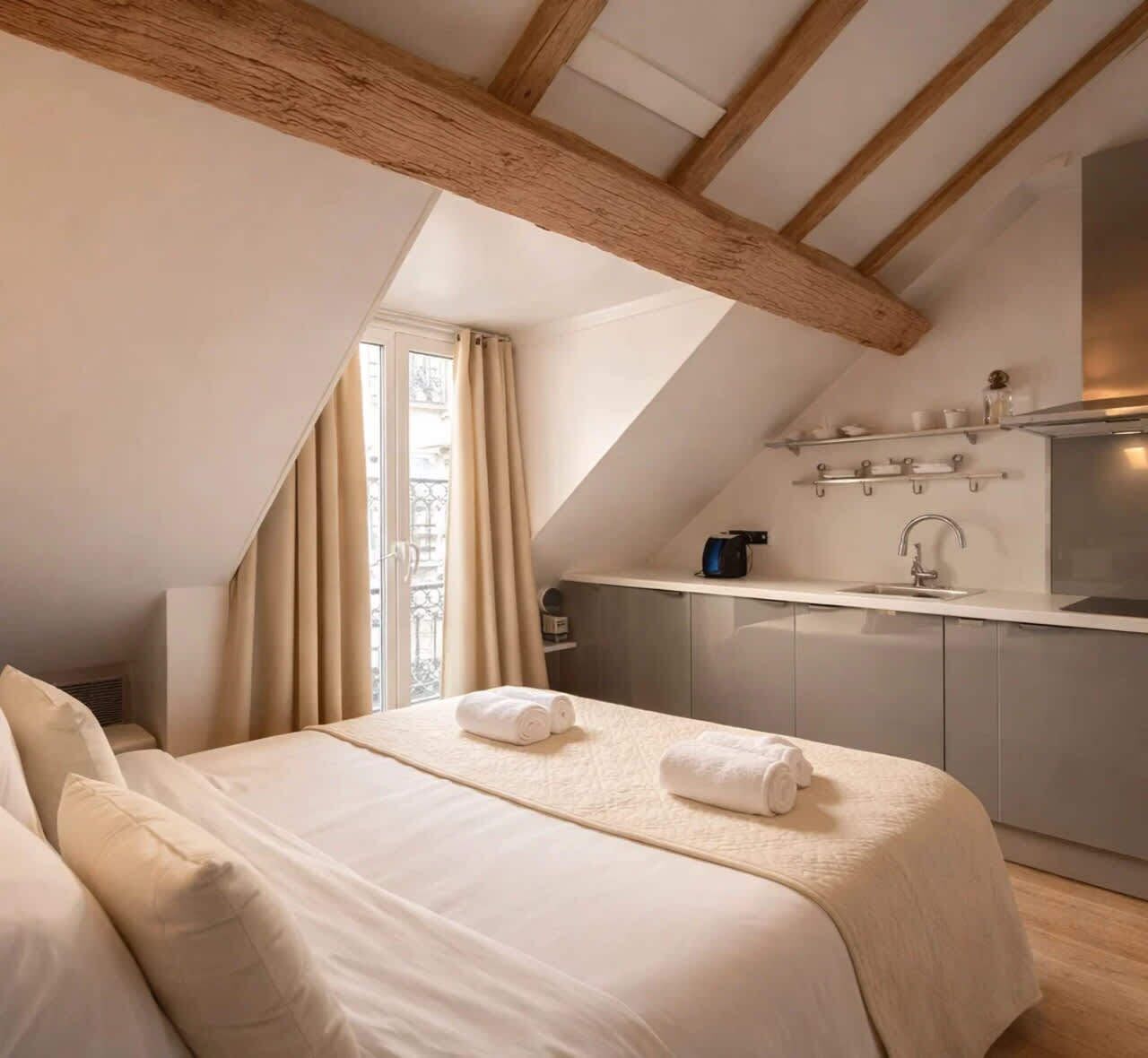 1 soverom, strykejern/-brett, reiseseng for barn og wi-fi