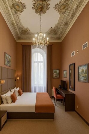Deluxe Double Room, Balcony, City View | Desk, laptop workspace, free WiFi