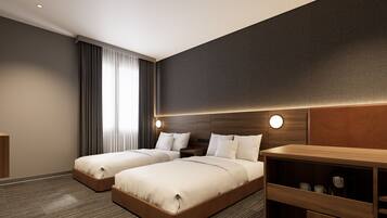 Habitación superior con 2 camas individuales | Caja fuerte, wifi gratis, ropa de cama