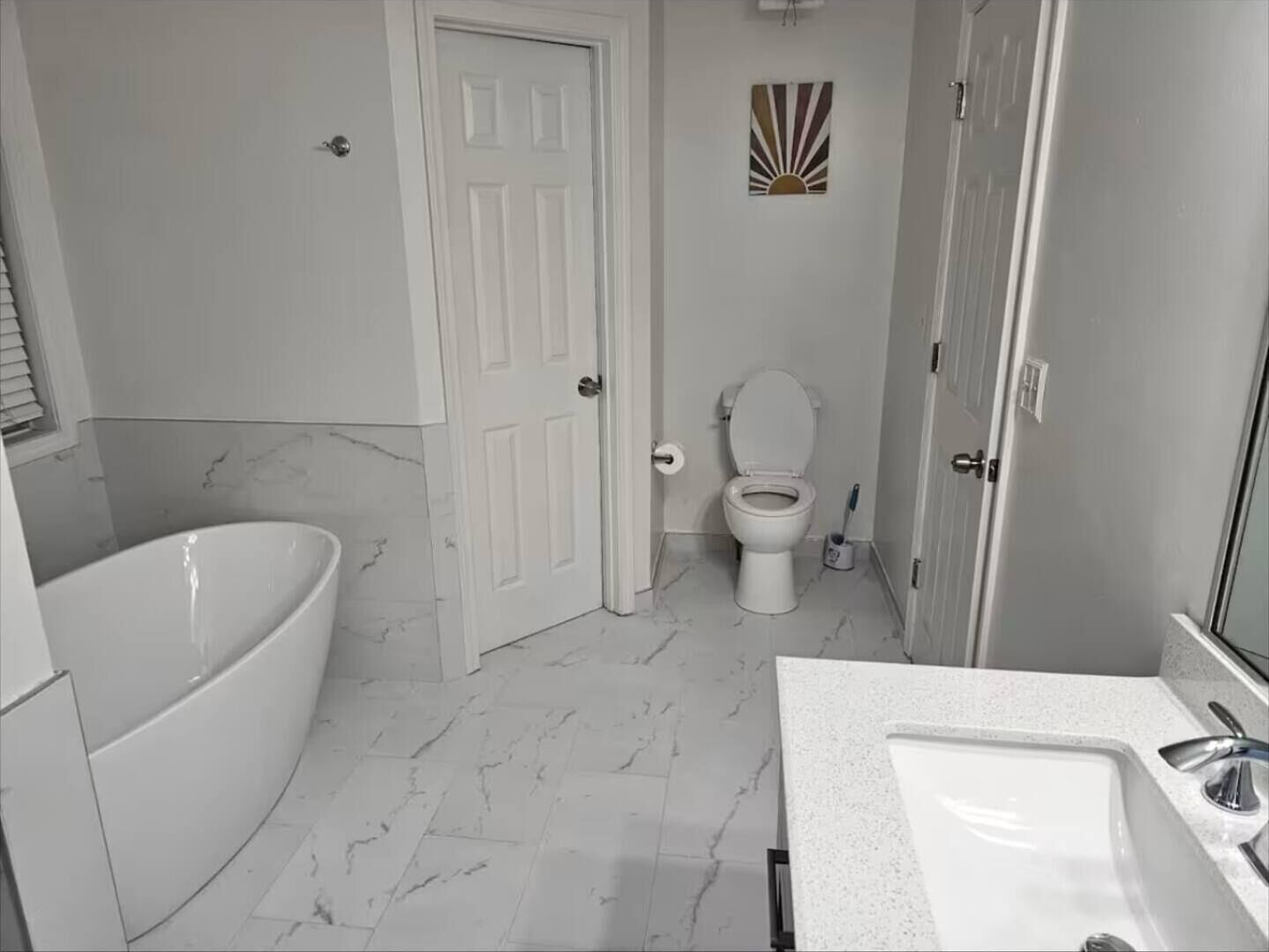 Towels, soap, toilet paper