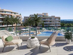 Pool - Sanders Limassol Park - Cozy 1 bdr apt with balcony (Trachoni Lemesou)