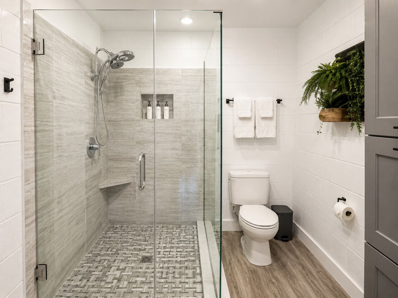 Shower, hair dryer