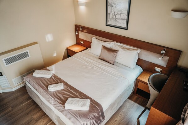 Economy Double Room, City View | In-room safe, desk, laptop workspace, soundproofing