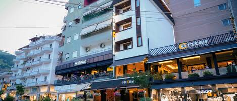 Front of property – evening/night