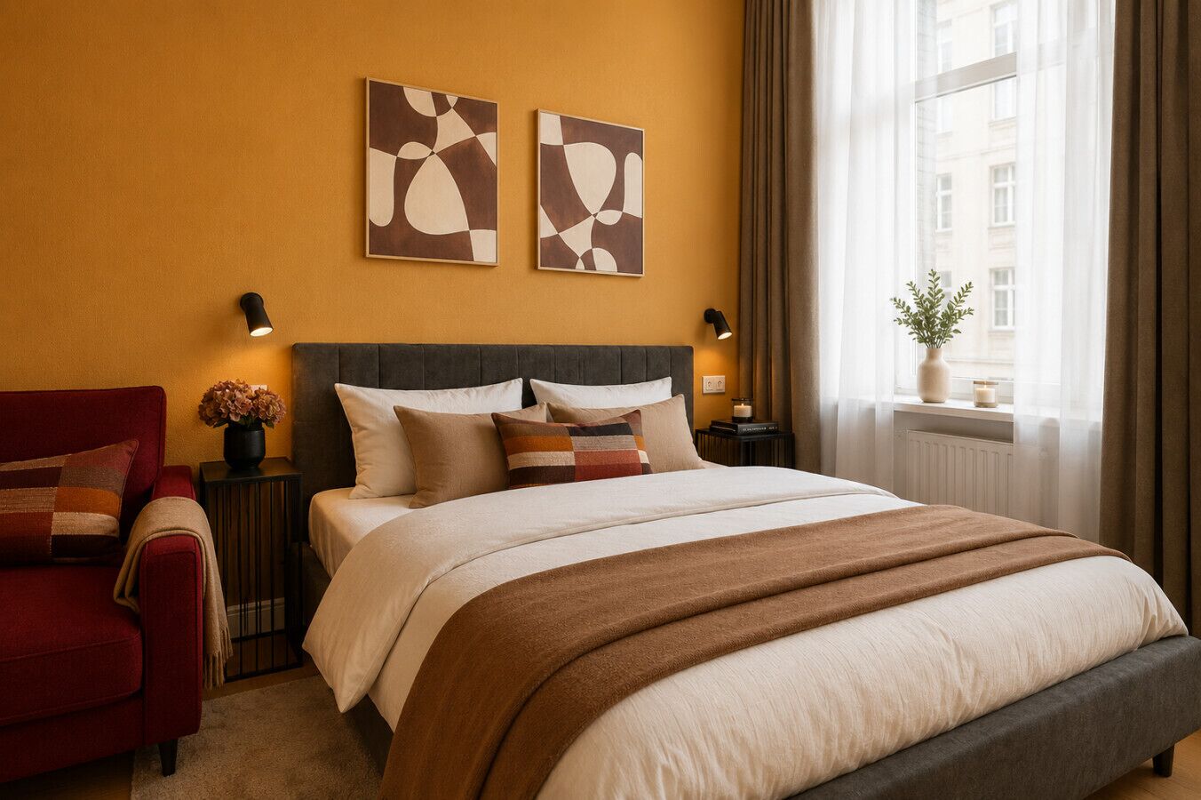 1 Schlafzimmer, Schreibtisch, Bügeleisen/Bügelbrett, Reisekinderbett