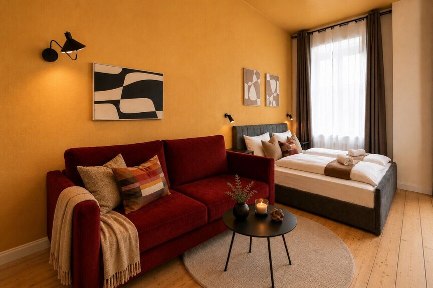 Nuju Rentals | Studio-apartment | 3 Gäste | Kingsize-bett - Bielefeld