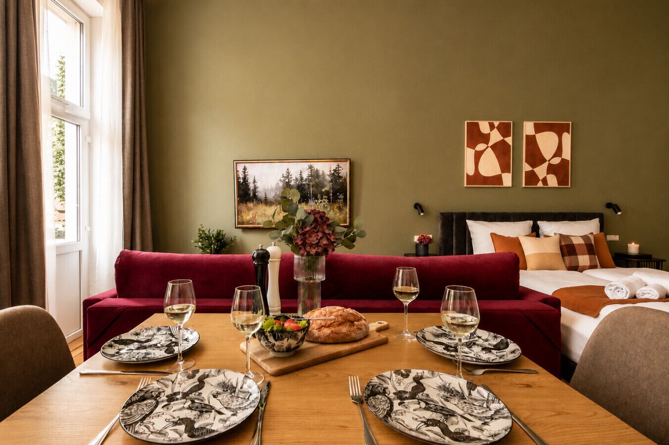 1 Schlafzimmer, Schreibtisch, Bügeleisen/Bügelbrett, Reisekinderbett