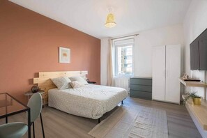 1 makuuhuone, silitysrauta/-lauta, Wi-Fi, vuodevaatteet