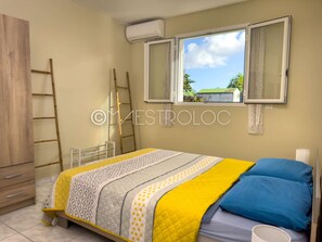 1 bedroom, iron/ironing board, bed sheets