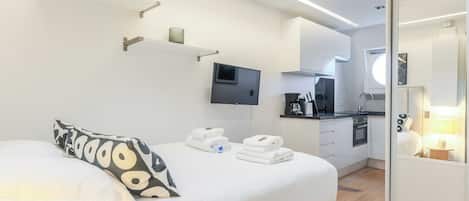 Lejlighed | 1 soveværelse, arbejdsområde til bærbare computere